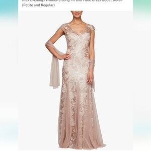 Womens mother of the bride sequin Alex evenings gowns dresses